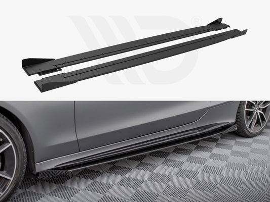 Street PRO Side Skirts Diffusers + Flaps Mercedes-AMG C43 Coupe C205 Facelift