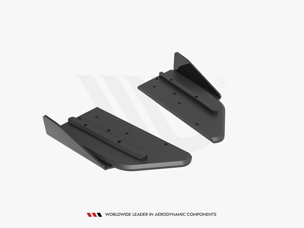 Street Pro Rear Side Splitters + Flaps Mercedes-AMG C43 Coupe C205 Facelift