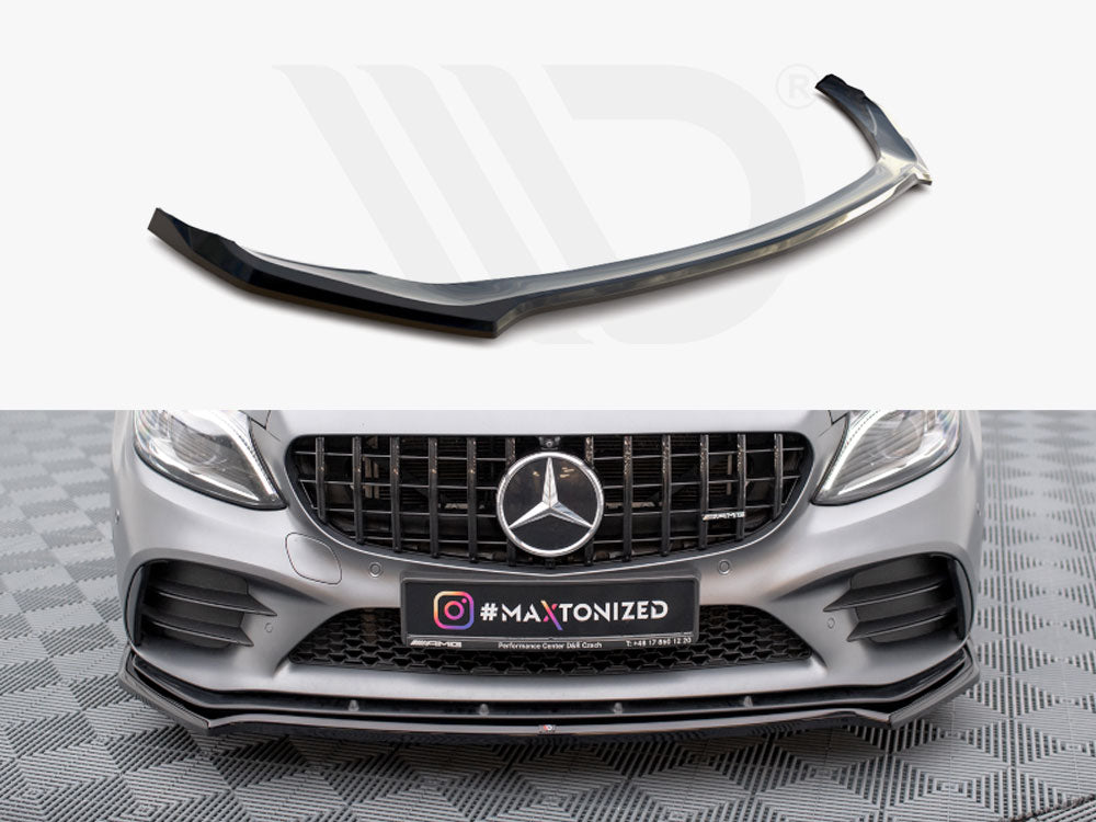 Front Splitter V.1 Mercedes-AMG C43 Coupe / Sedan C205 / W205 Facelift