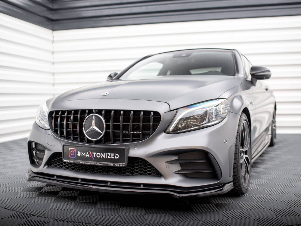 Front Splitter V.1 Mercedes-AMG C43 Coupe / Sedan C205 / W205 Facelift