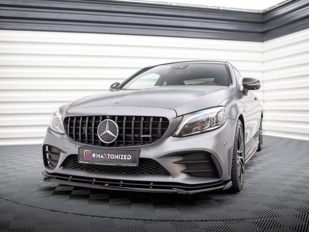 Front Splitter V.2 Mercedes-AMG C43 Coupe / Sedan C205 / W205 Facelift