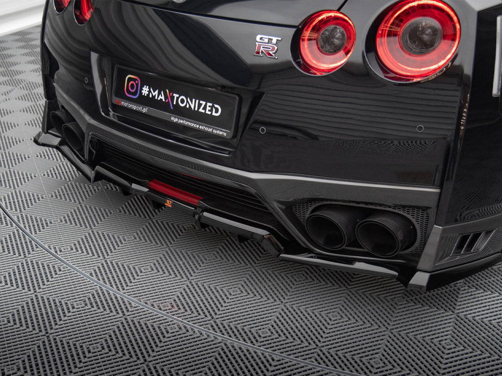 Central Rear Splitter (Vertical Bars) Nissan GTR R35 Facelift