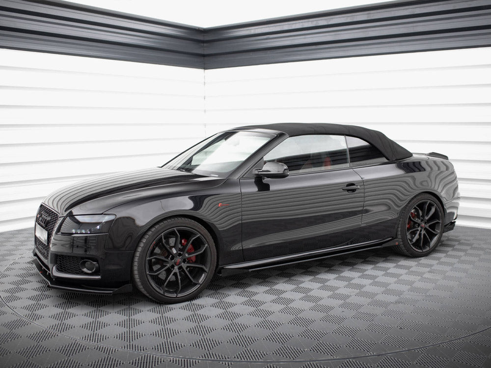 Street PRO Side Skirts Diffusers + Flaps Audi A5 / A5 S-Line / S5 Coupe / Cabrio 8T / 8T Facelift