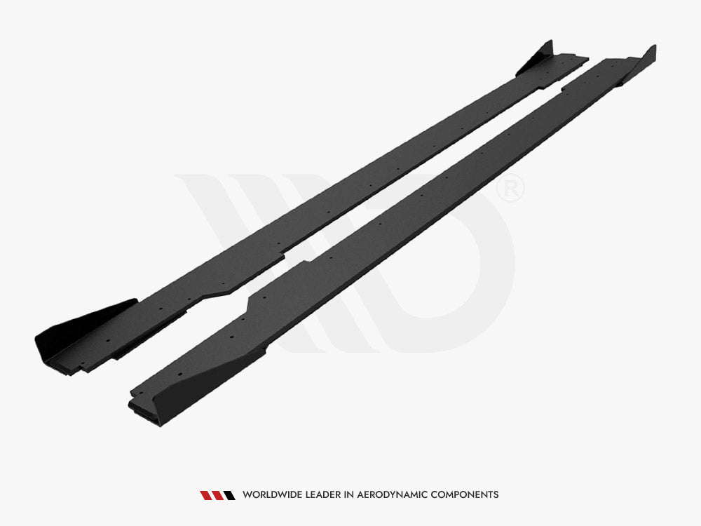 Street PRO Side Skirts Diffusers + Flaps Audi A5 / A5 S-Line / S5 Coupe / Cabrio 8T / 8T Facelift