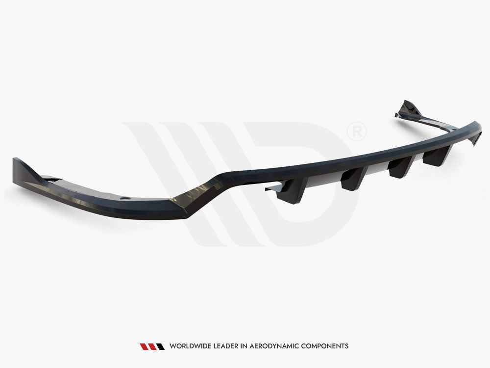 Central Rear Splitter (Vertical Bars) BMW 4 Coupe / Gran Coupe / Cabrio M-Pack F32 / F36 / F33