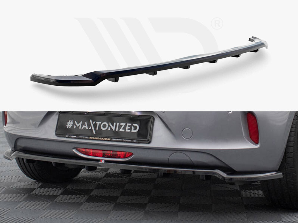 Central Rear Splitter (Vertical Bars) Opel Corsa F (Mk6)