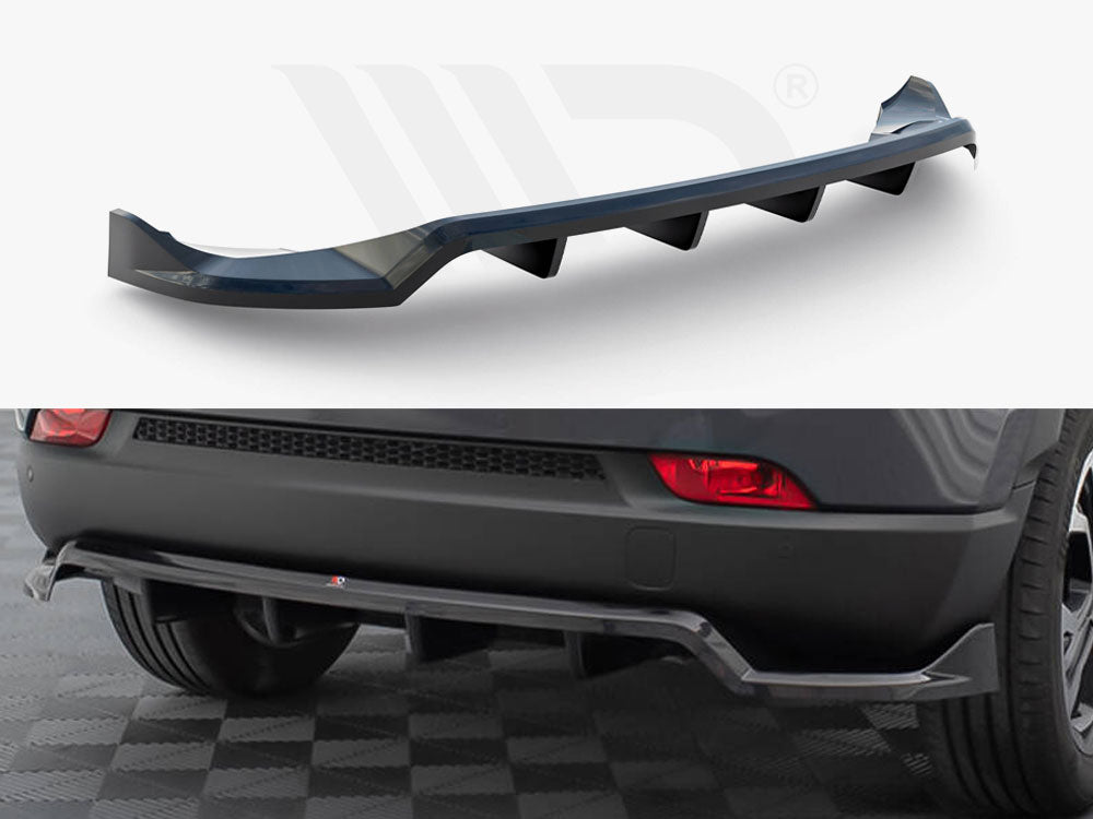 Central Rear Splitter (Vertical Bars) Jeep Compass Limited Mk2 Facelift