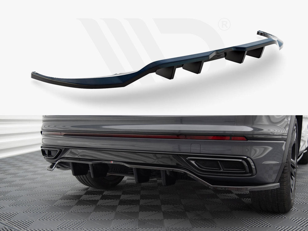 Central Rear Splitter (Vertical Bars) Volkswagen Tiguan R-Line Mk2 Facelift