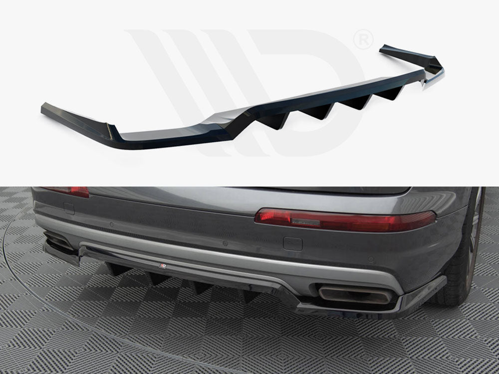 Central Rear Splitter (Vertical Bars) Audi Q7 Mk2