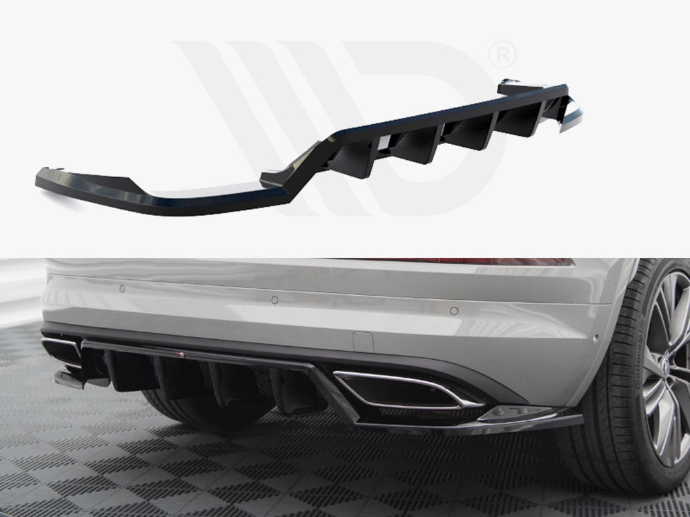 Central Rear Splitter (Vertical Bars) Skoda Kodiaq RS Mk1 Facelift