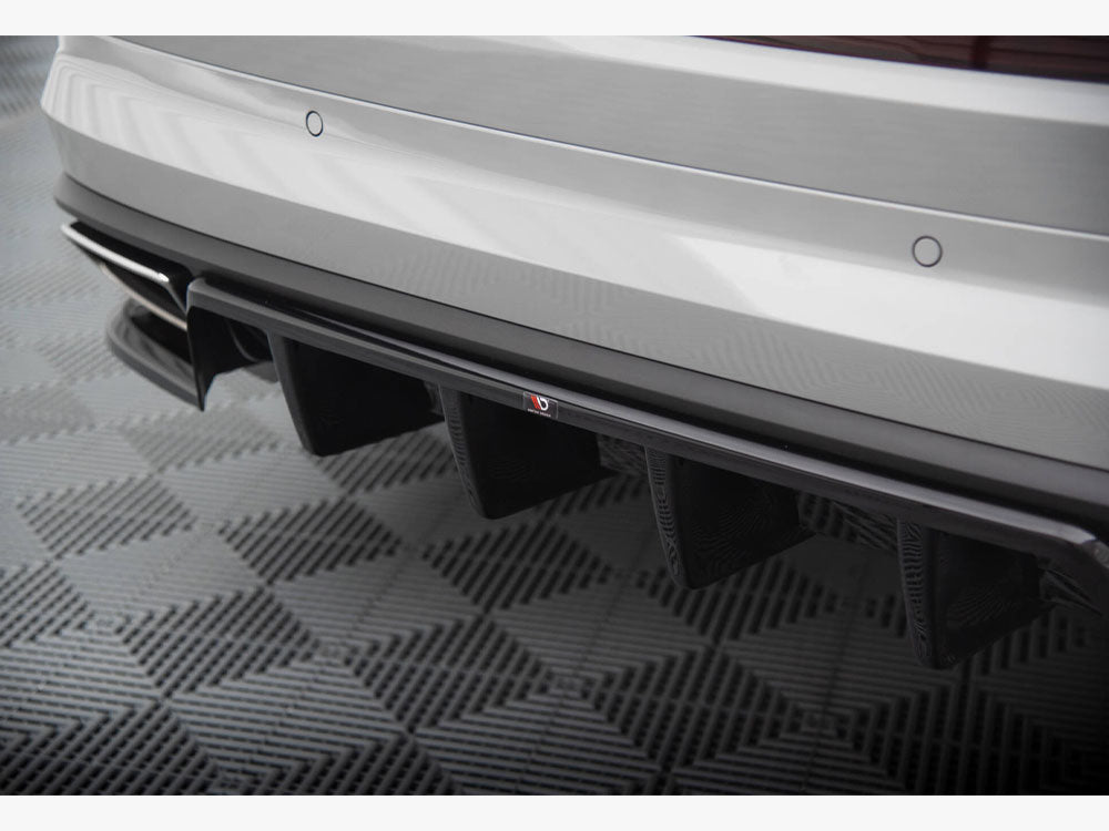 Central Rear Splitter (Vertical Bars) Skoda Kodiaq RS Mk1 Facelift