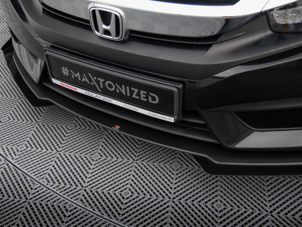 Street PRO Front Splitter + Flaps Honda Civic Mk10