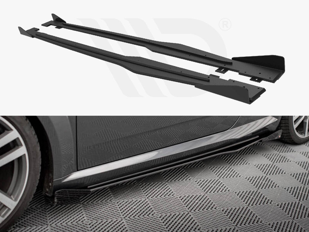 Street PRO Side Skirts Diffusers + Flaps Audi TT S / S-Line 8S