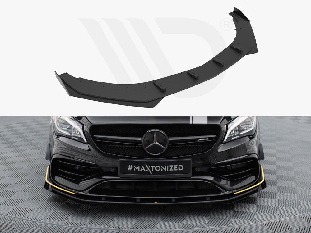 Street PRO Front Splitter + Flaps Mercedes-AMG CLA 45 Aero C117 Facelift