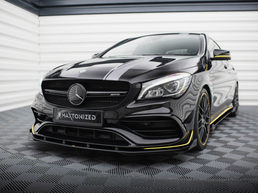 Street PRO Front Splitter + Flaps Mercedes-AMG CLA 45 Aero C117 Facelift