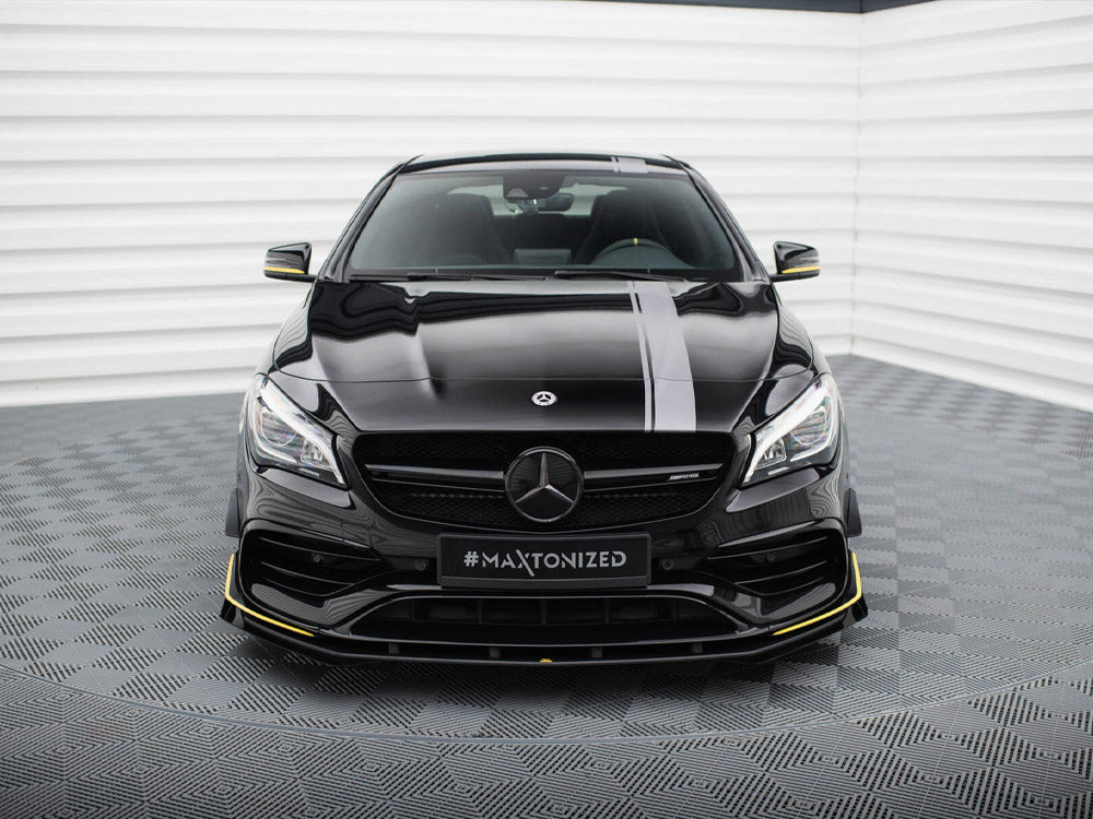 Street PRO Front Splitter + Flaps Mercedes-AMG CLA 45 Aero C117 Facelift