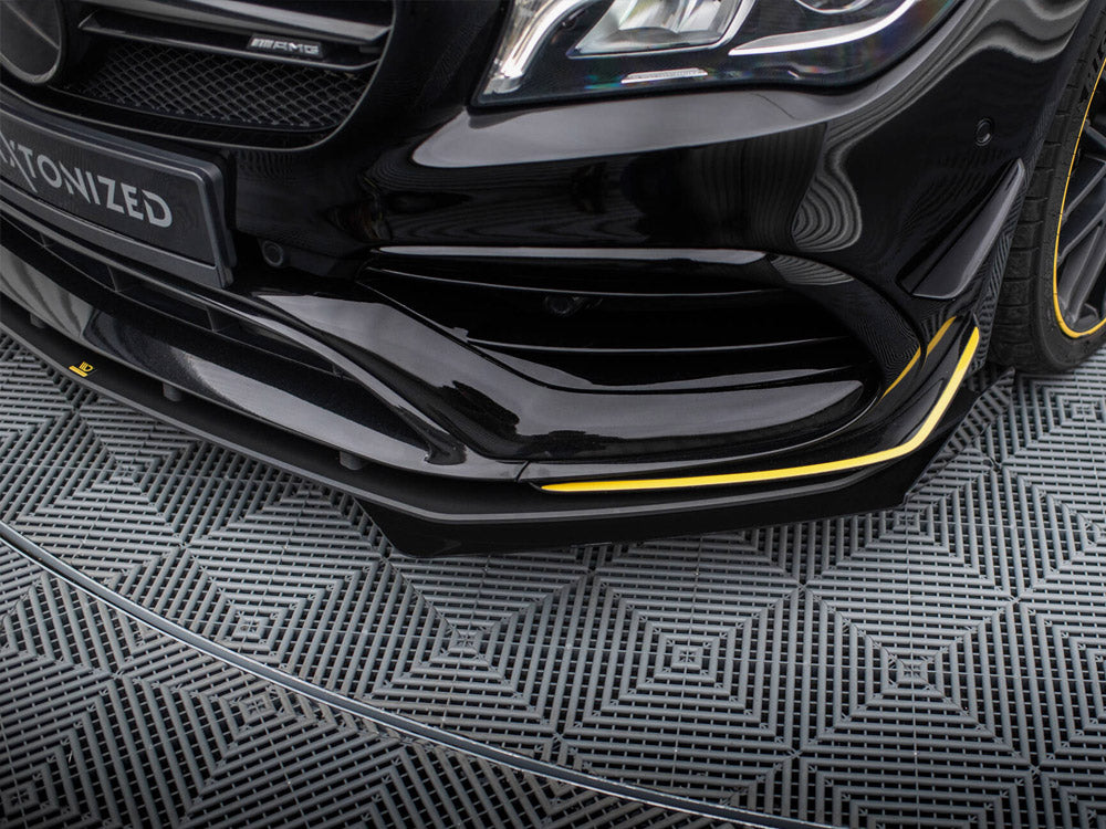 Street PRO Front Splitter + Flaps Mercedes-AMG CLA 45 Aero C117 Facelift