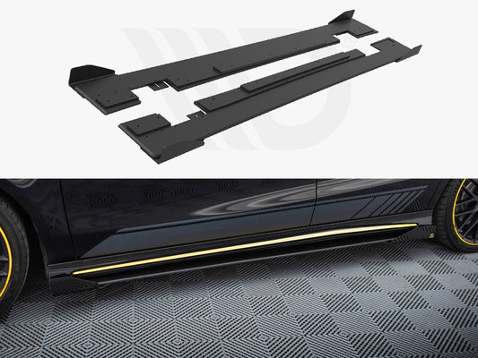 Street PRO Side Skirts Diffusers + Flaps Mercedes-AMG CLA 45 C117 Facelift