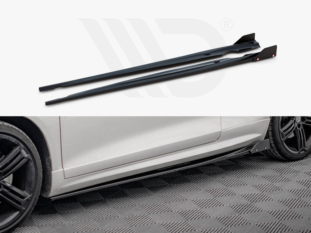 Side Skirts Diffusers V.2 + Flaps Volkswagen Scirocco R Mk3