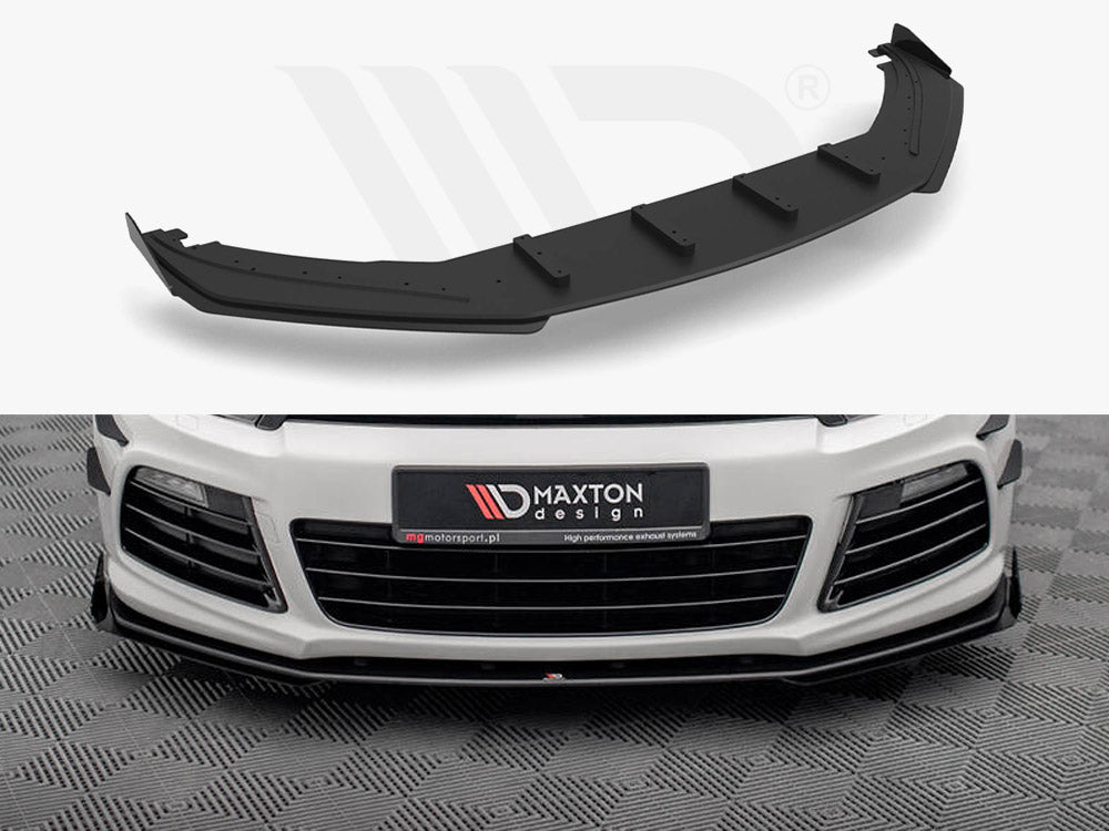 Street PRO Front Splitter + Flaps Volkswagen Scirocco R Mk3