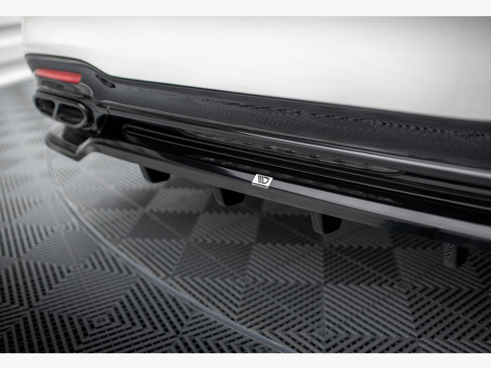 Central Rear Splitter (Vertical Bars) Mercedes-Benz S AMG-Line W222 Facelift