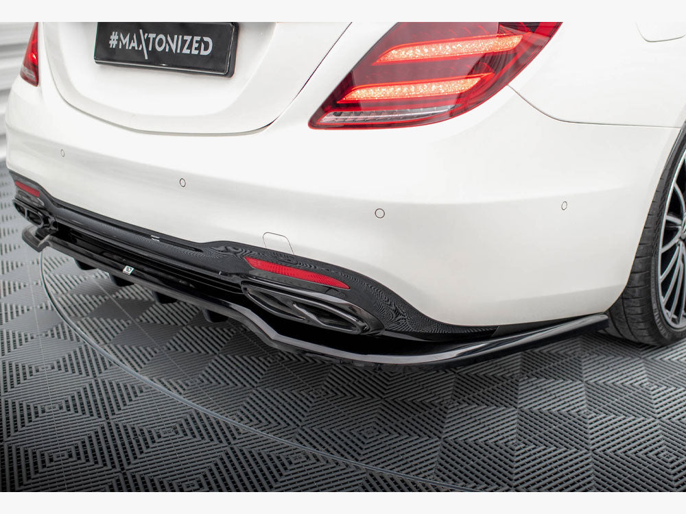 Central Rear Splitter (Vertical Bars) Mercedes-Benz S AMG-Line W222 Facelift