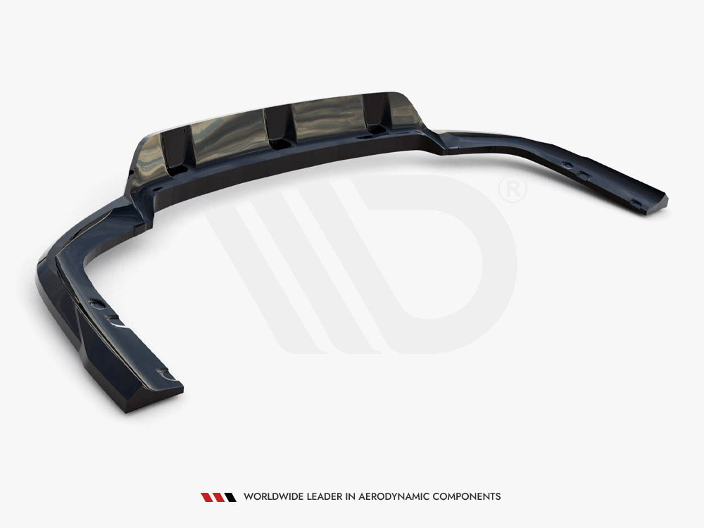 Central Rear Splitter (Vertical Bars) V.1 BMW X6 M-Pack G06 Facelift