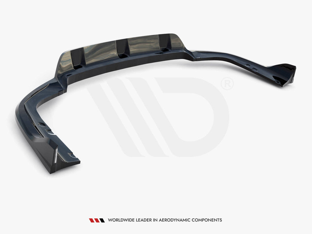 Central Rear Splitter (Vertical Bars) V.2 BMW X6 M-Pack G06 Facelift