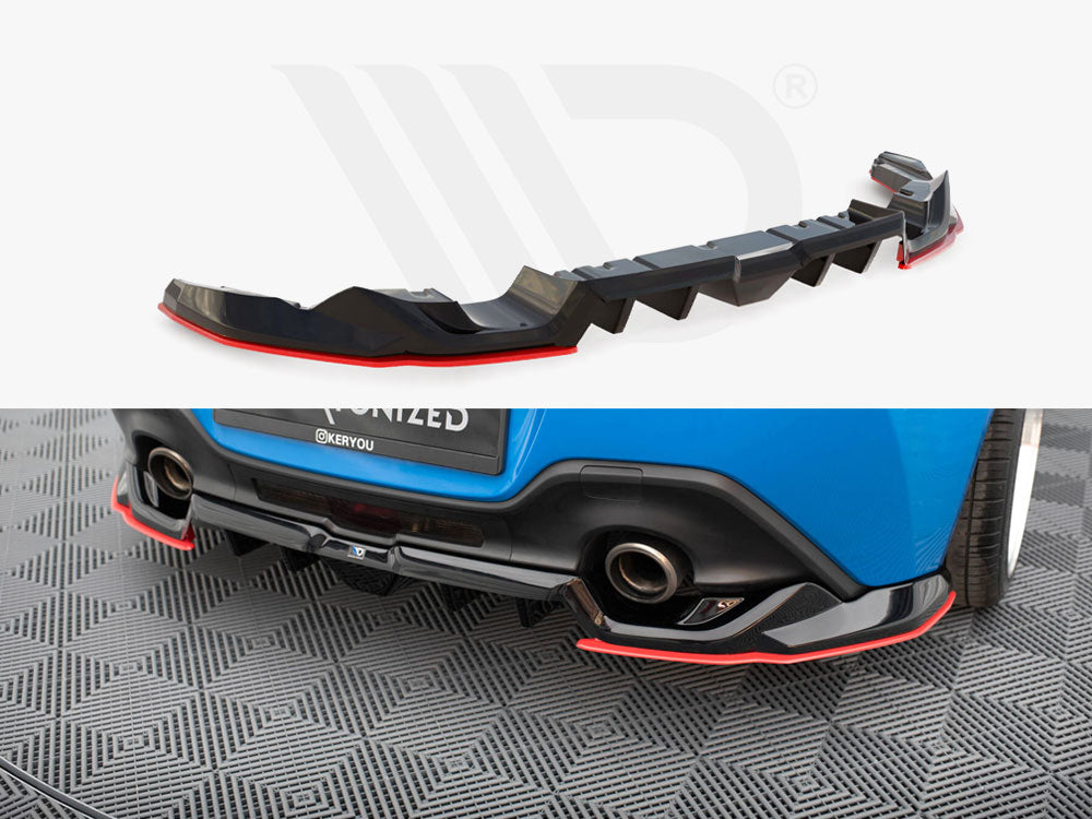 Central Rear Splitter (Vertical Bars) V.2 Toyota GR86 Mk1