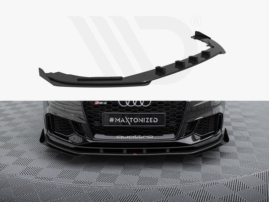 Street PRO Front Splitter V.1 + Flaps Audi RS3 Sedan 8V Facelift