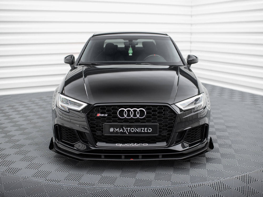 Street PRO Front Splitter V.1 + Flaps Audi RS3 Sedan 8V Facelift