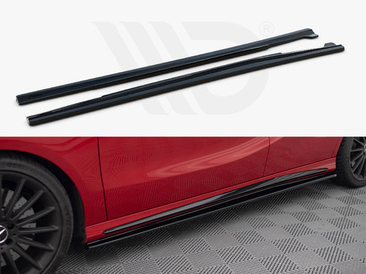 Side Skirts Diffusers Mercedes A W176 / CLA 117 AMG / CLA 117 AMG-Line Facelift