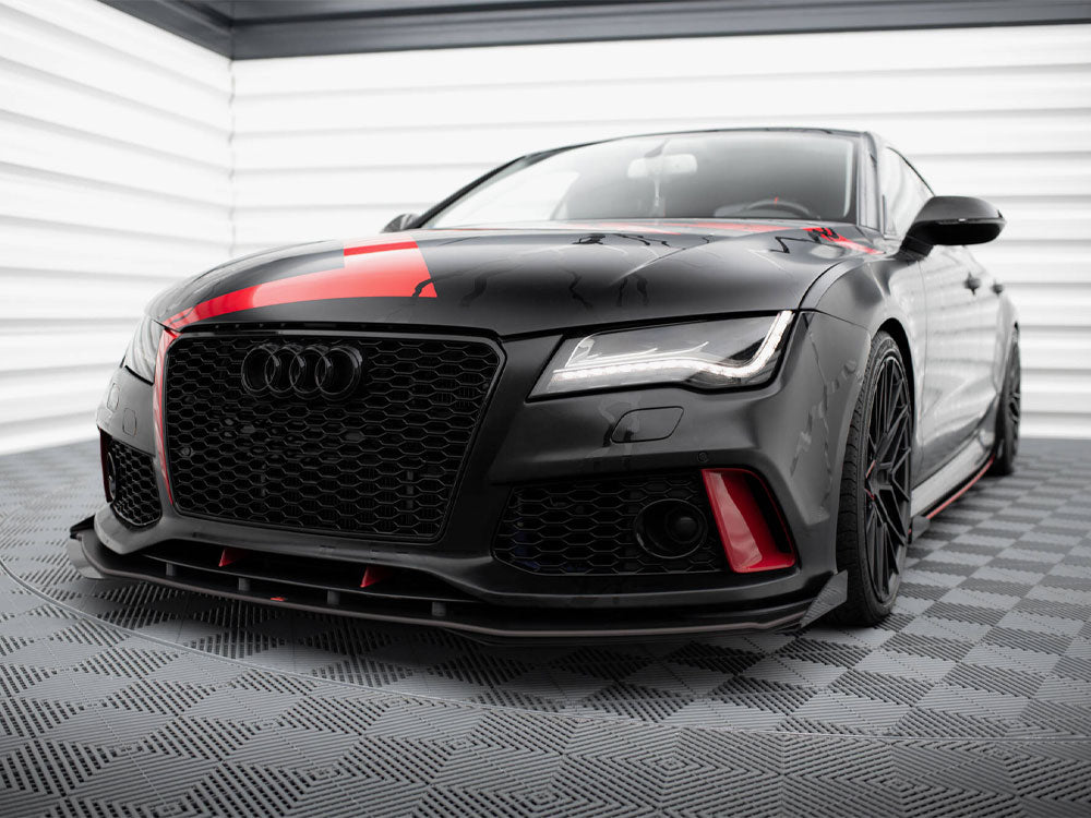 Street PRO Front Splitter + Flaps Audi A7 RS7 Look C7