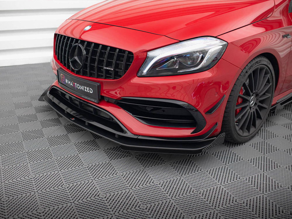 Street PRO Front Splitter + Flaps Mercedes-Benz A 45 AMG Aero W176 Facelift