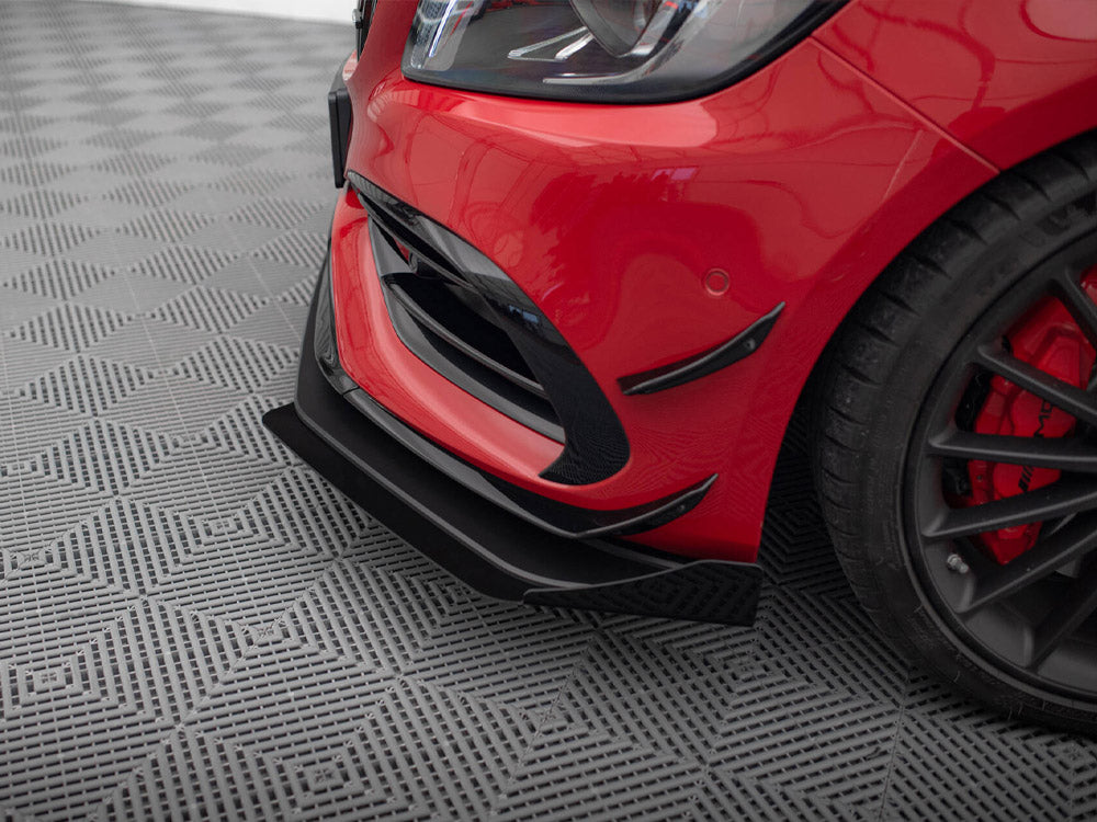 Street PRO Front Splitter + Flaps Mercedes-Benz A 45 AMG Aero W176 Facelift