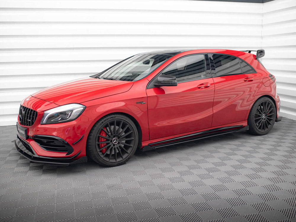 Street PRO Side Skirts Diffusers + Flaps Mercedes-Benz A 45 AMG W176 Facelift