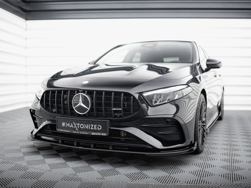 Street PRO Front Splitter + Flaps Mercedes-AMG A35 W177 Facelift