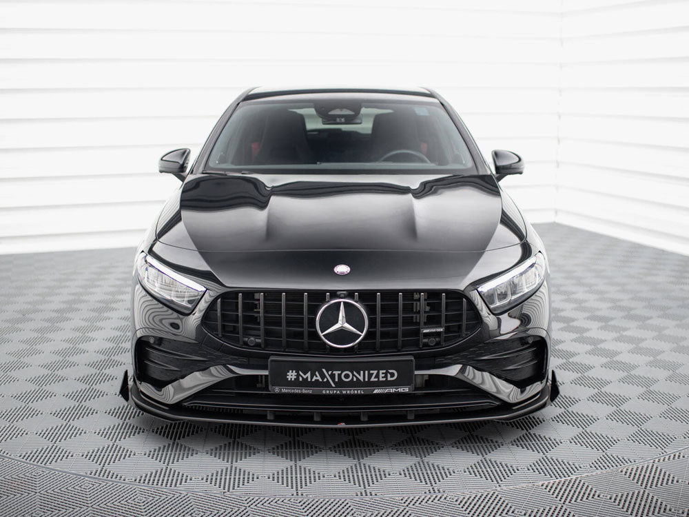 Street PRO Front Splitter + Flaps Mercedes-AMG A35 W177 Facelift