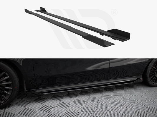 Street PRO Side Skirts Diffusers + Flaps Mercedes-AMG A35 W177 Facelift