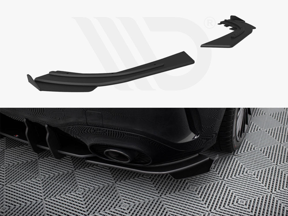 Street Pro Rear Side Splitters + Flaps Mercedes-AMG A35 Hatchback W177