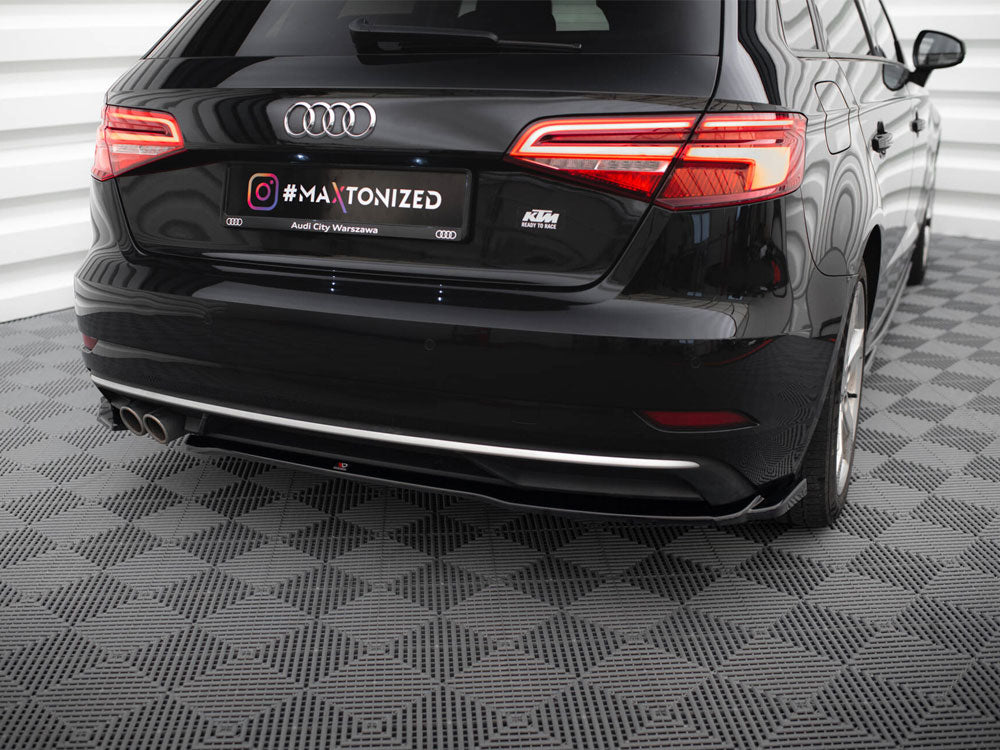 Rear Side Splitters Audi A3 Sportback 8V Facelift