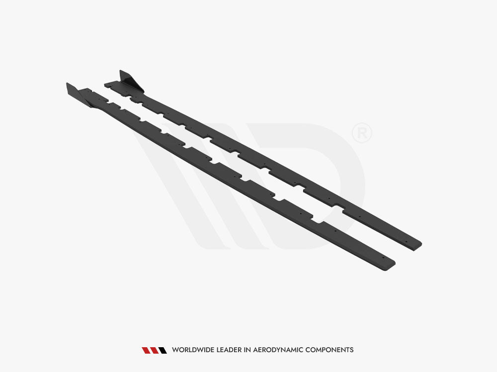 Street PRO Side Skirts Diffusers + Flaps BMW 1 F40 M-Pack / M135i