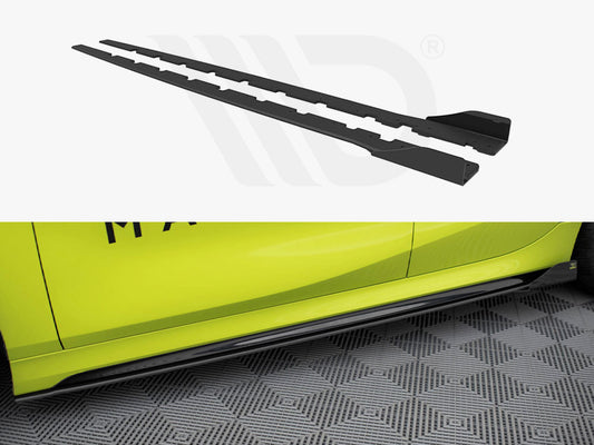 Street PRO Side Skirts Diffusers + Flaps BMW 1 F40 M-Pack / M135i