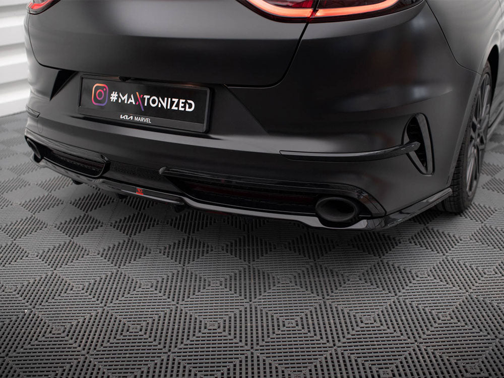 Central Rear Splitter (Vertical Bars) KIA ProCeed GT Mk1 Facelift