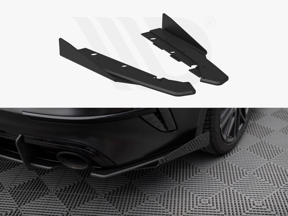 Street Pro Rear Side Splitters + Flaps KIA ProCeed GT Mk1 Facelift