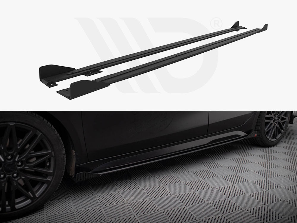 Street PRO Side Skirts Diffusers + Flaps Kia Proceed GT Mk1 Facelift / Ceed GT Mk3 Facelift