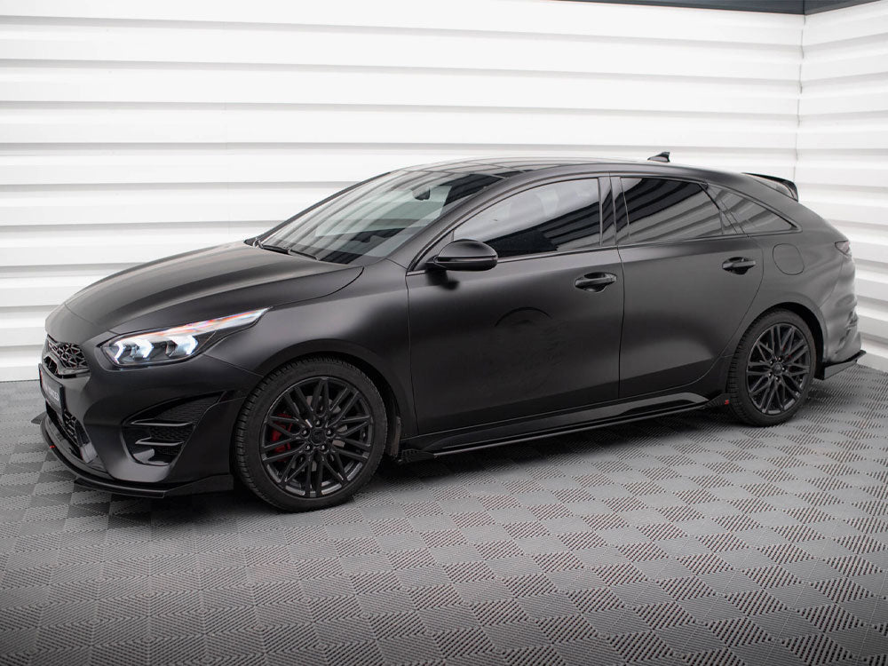 Street PRO Side Skirts Diffusers + Flaps Kia Proceed GT Mk1 Facelift / Ceed GT Mk3 Facelift