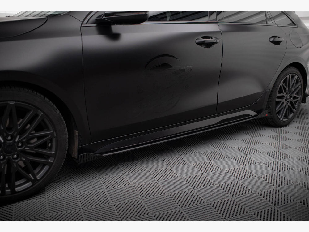 Street PRO Side Skirts Diffusers + Flaps Kia Proceed GT Mk1 Facelift / Ceed GT Mk3 Facelift