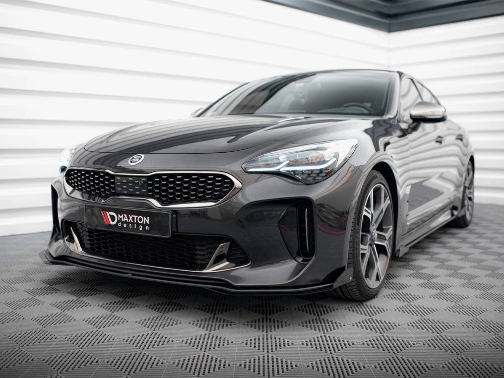 Street PRO Front Splitter + Flaps Kia Stinger GT / GT-Line / Standard Mk1