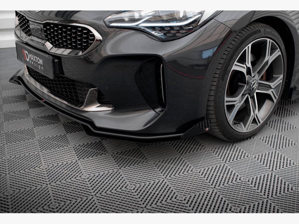 Street PRO Front Splitter + Flaps Kia Stinger GT / GT-Line / Standard Mk1